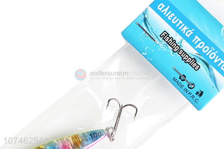 Best Selling 10G Lead Saltwater Fishing Lure Metal Jig Hook