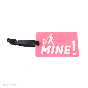 Custom creative cute soft aircraft luggage tag