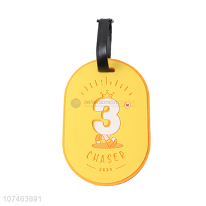 Hot sale yellow trolley luggage tag boarding luggage tag