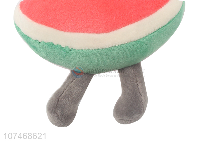 China manufacturer stuffed watermelon key chain plush bag ornaments