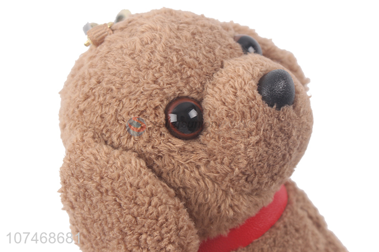 China supplier soft stuffed dog toy with key ring