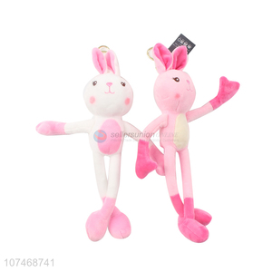 Good sale plush handbag ornaments stuffed rabbit key chain toy