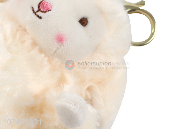 Good Factory Price Mini Cute Colorful Plush Sheep Keychain