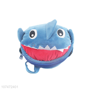 Fashion Style Blue Shark Messenger Bag Soft Plush Bag