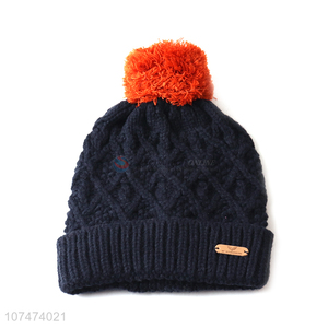 High quality warm and windproof knitted hat for men