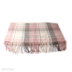 Wholesale ladies scarf decorated shawl with fringe