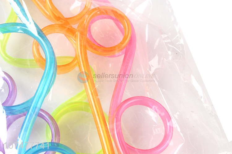 Good quality pvc drinking straws spiral straws curving straws