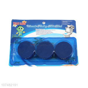 Wholesale 3 Pieces Blue Bubble Block Toilet Bowl Cleaner