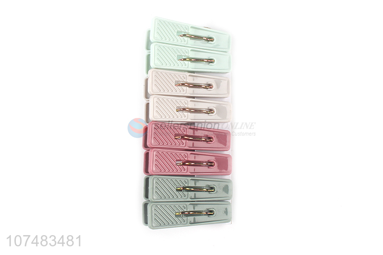 Factory price outdoor 8 pegs plastic clothespins and clothes line set