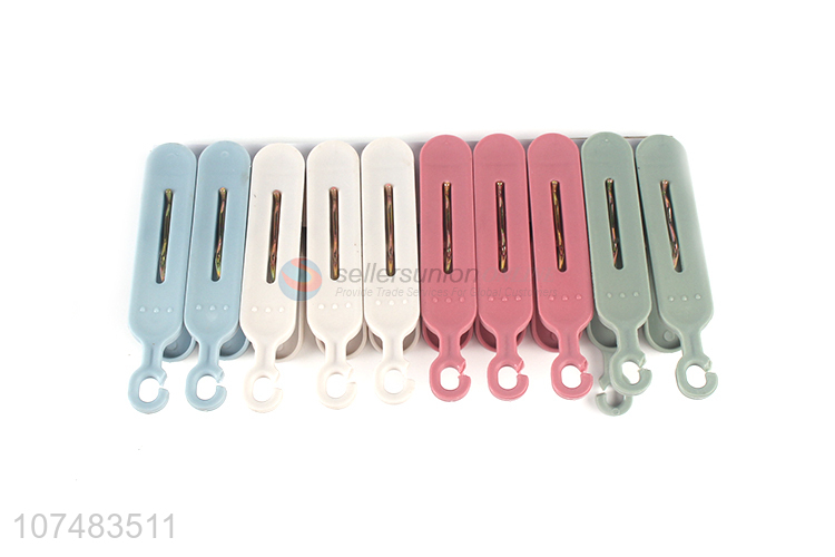 Hot selling home laundry 10 pegs plastic clothespins and clothes line set