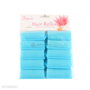 Wholesale durable hairdressing tools safety sponge plastic hair rollers