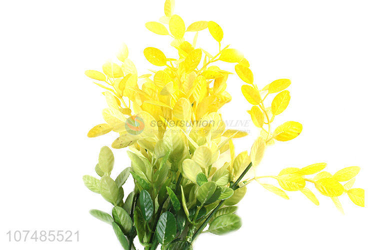 Popular products decorative simulated grass plastic tree leaves