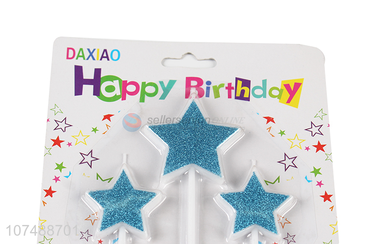 Hot Sale Star Cake Candle Fashion Birthday Candle