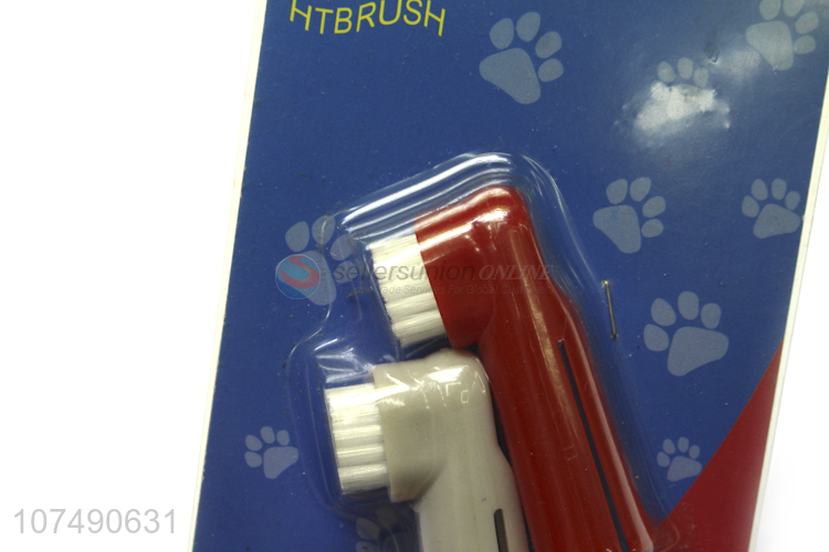 Factory Direct Supplier Plastic Pet Tooth Brush For Dog Toothbrush Set