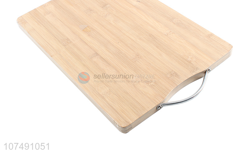 Bottom Price Bamboo Chopping Board Cutting Board With Metal Handle