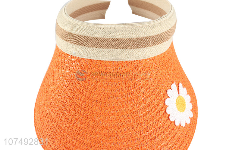 Wholesale Fashion Style Kids Sunshine Protection Visor Straw Hat