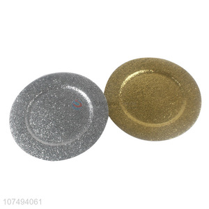 Unique design popular plastic dishes shiny plastic plates