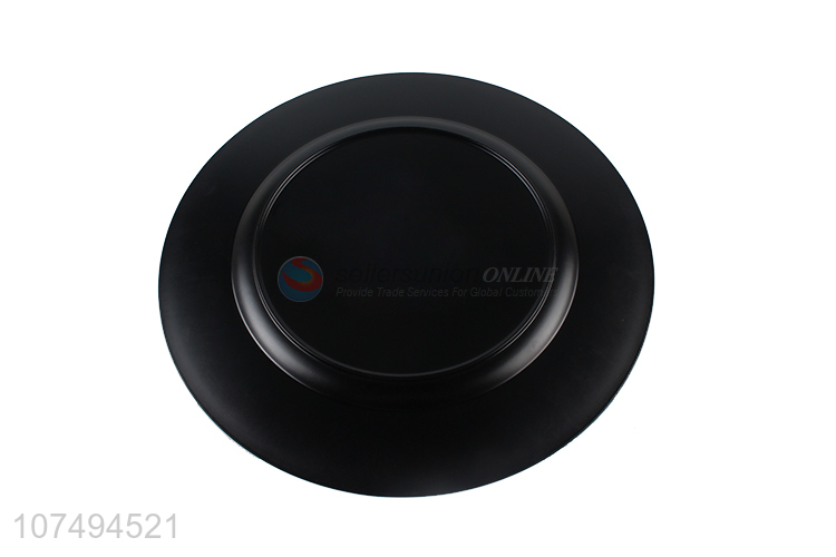 Competitive price luxury round plastic plate for party decoration