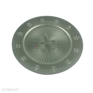 Competitive price western-style round plastic steak plate dinner plate