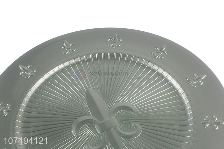 Competitive price western-style round plastic steak plate dinner plate