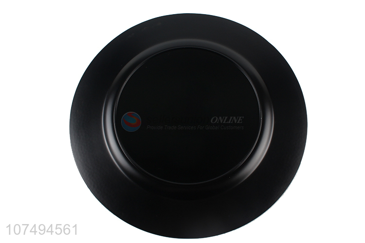 Wholesale popular western-style round plastic steak plate dinner plate