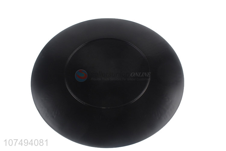 Factory price luxury round plastic plate for party decoration