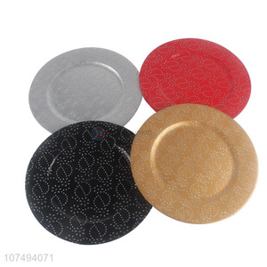 Factory supply fashionable bpa free plastic plate dishes for restaurant