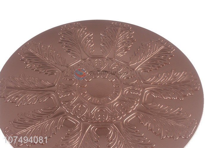 Factory price luxury round plastic plate for party decoration