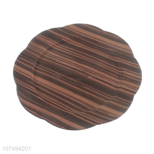 Promotional items wood grain plastic dishes retro plastic plates