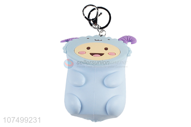 Portable Cartoon Silicone Coin Purse With Key Chain