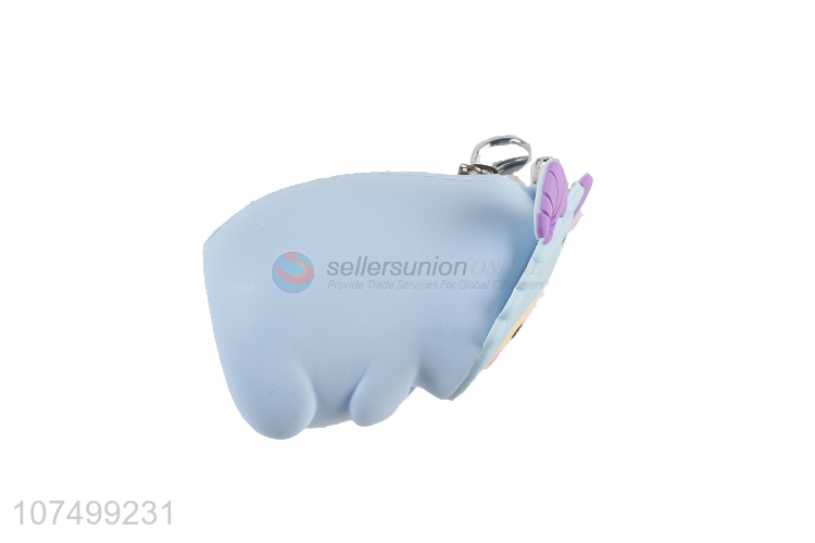 Portable Cartoon Silicone Coin Purse With Key Chain