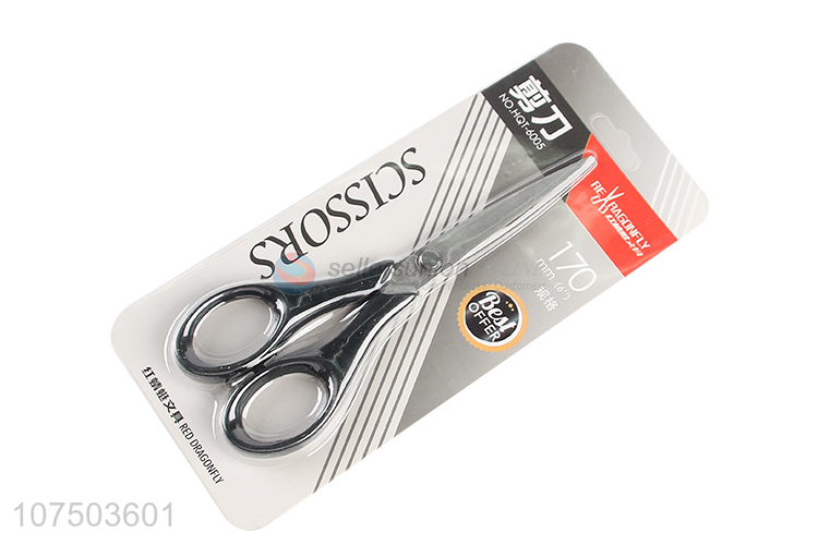 Hot Selling Plastic Handle Stainless Steel Eco-Friendly Office Scissors