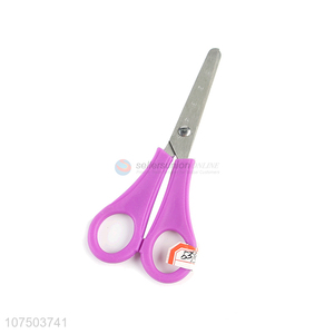 High Sales Plastic Handle Stainless Steel Scissors Students Safety Scissors