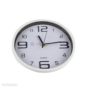 Suitable Price Round Plastic Wall Clock Quartz Clock For Decoration