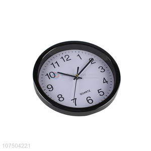 Factory Wholesale Promotional Gift Round Plastic Quartz Wall Clock