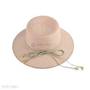 Promotional graceful paper straw hat sun hat for ladies