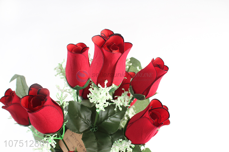 Wholesale Artificial Rose Plastic Simulation Bouquet