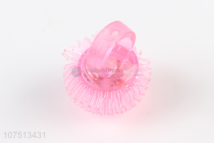 Low price led flashing jelly ring glow in the dark ring for party