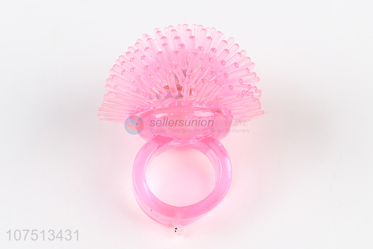 Low price led flashing jelly ring glow in the dark ring for party