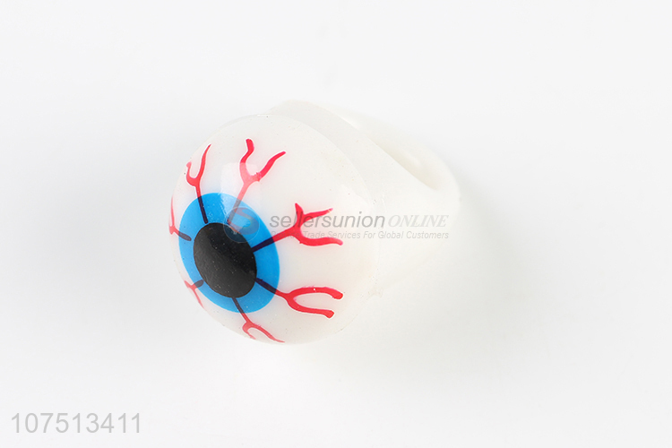 Hot selling Halloween party led flashing eyeball ring blinking ring