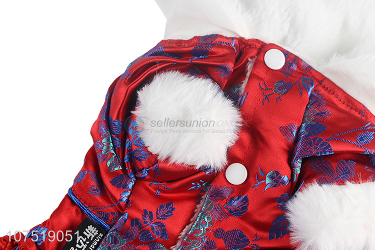 Hot products novelty dog clothing winter fleece dog dress