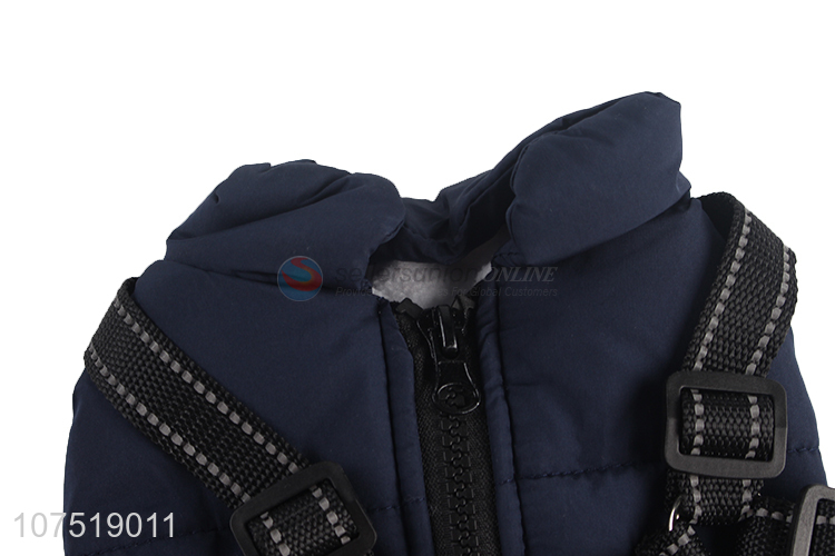 China manufacturer keep warm pet apparel dog jacket coat witg straps