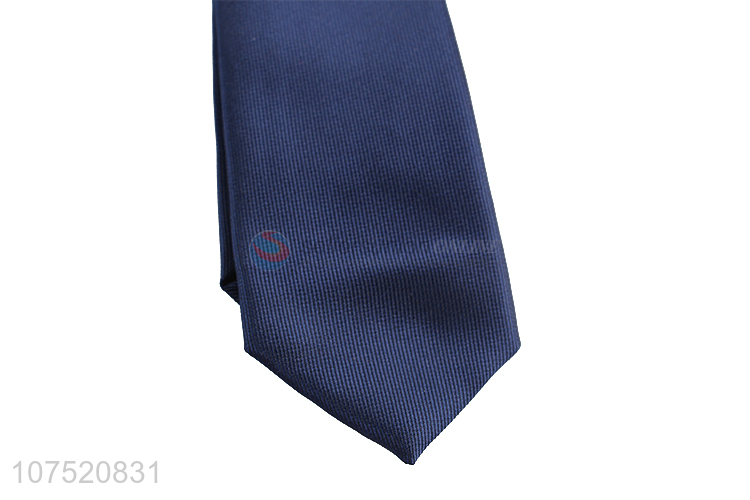 Wholesale solid color men's necktie polyester neckties