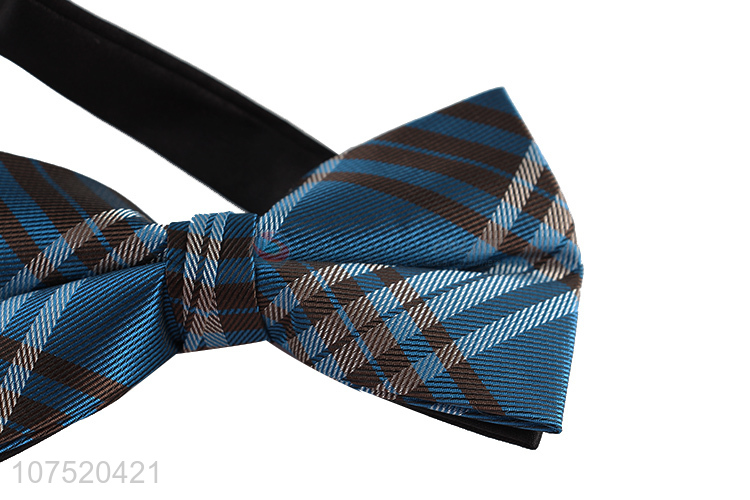 Hot products fashionable check pattern men's bow tie