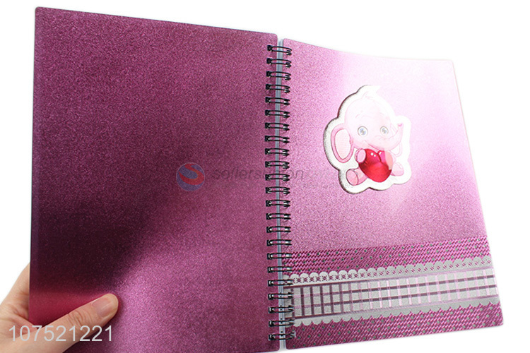 Popular products glitter a5 spiral notebook school & office supplies