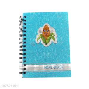 Low price shiny a6 spiral notebook glitter spiral journal for students