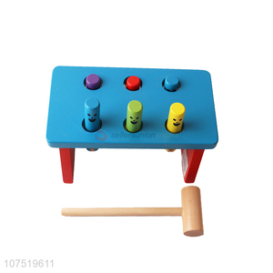 Creative design wooden knock hammer game toy for child