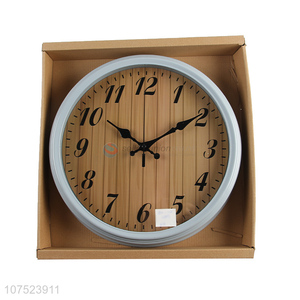 Promotional Nordic wood grain wall clock modern silent hanging wall clocks