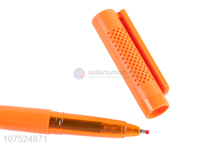 Best Price Plastic Gel Pen Black Pen With Pen Cap