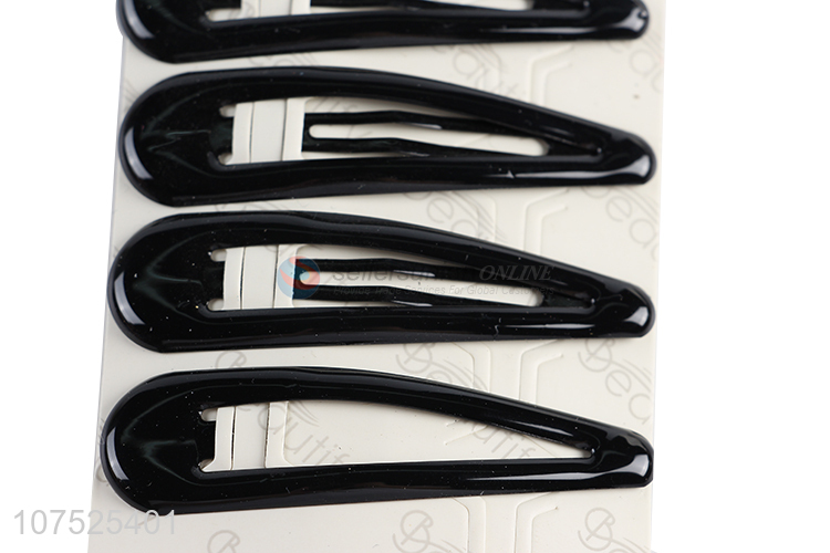 Good sale black iron hair clips metal hairpin set for women